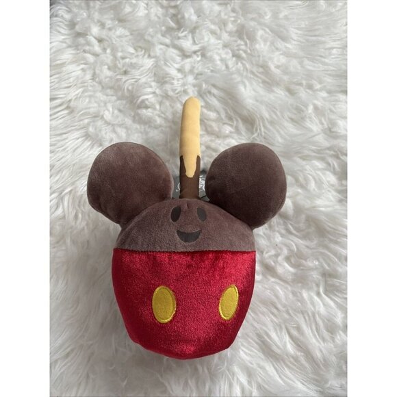 Disney Parks Mickey Mouse Candy Apple Plush New with Tags - Picture 1 of 5